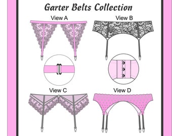 Garter Belts PATTERN COLLECTION A Pin Up Girls Original Pattern