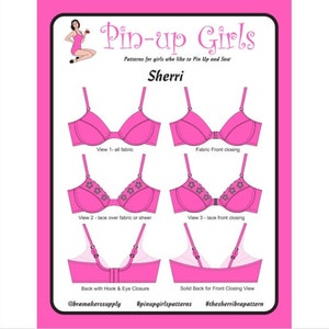 Sherri Partial Band Front Closing Bra Pattern A Pin Up Girls Original Pattern