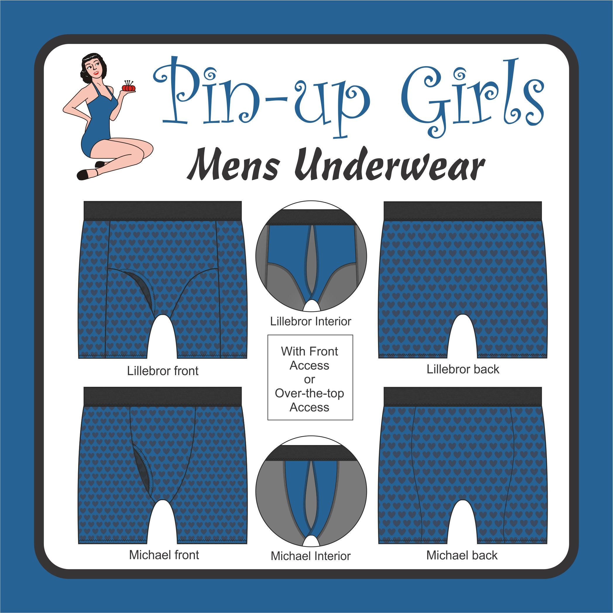 MENS UNDERWEAR PATTERN A Pin up Girls Original Pattern 