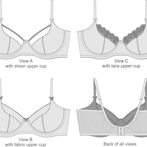 FREJA Bra PATTERN A Pin up Girls Original Pattern - Etsy