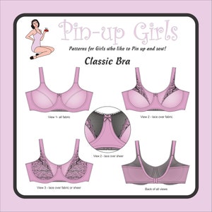 Soft Cup Full Band Bra / Bralette Sewing Pattern All Sizes. One