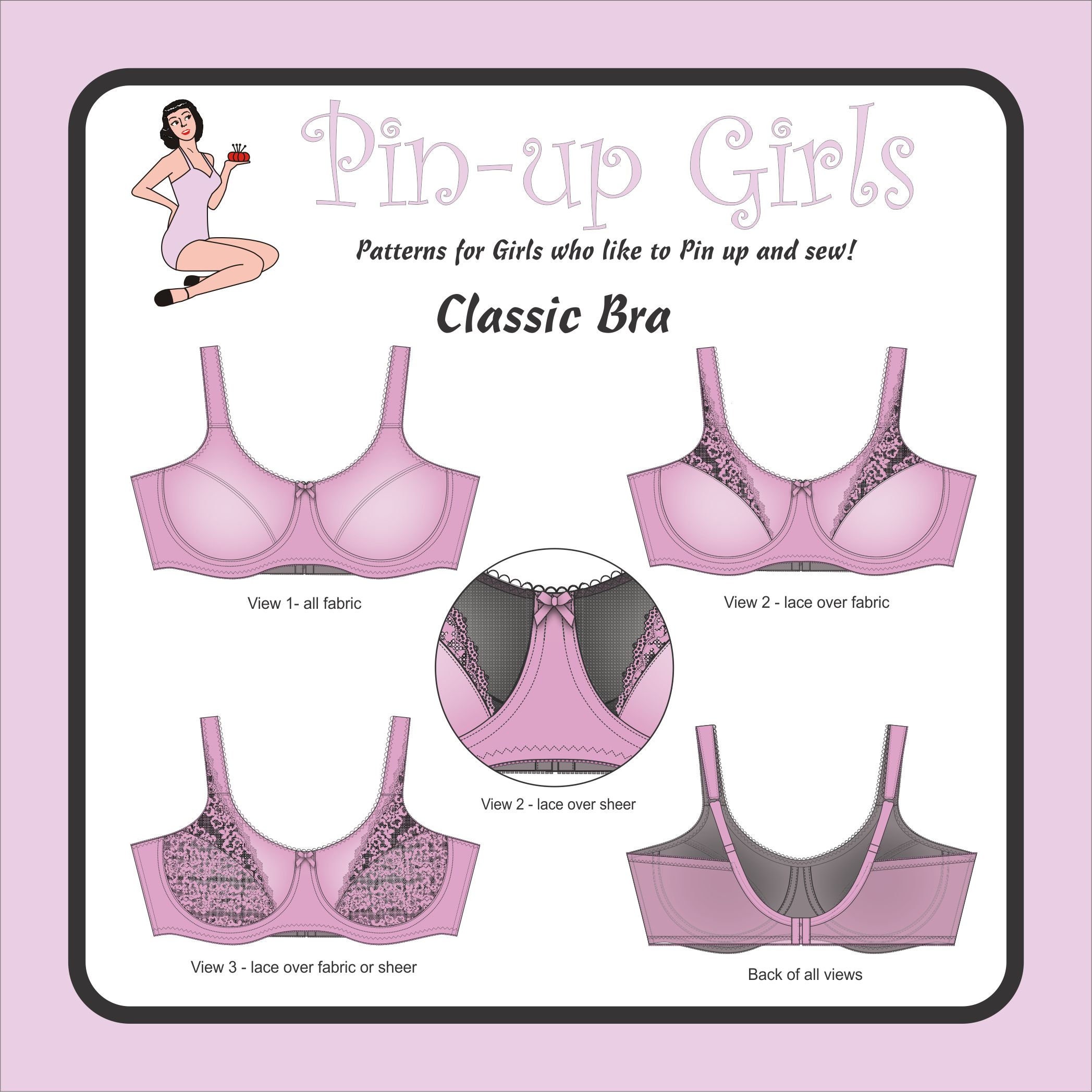 CLASSIC Bra PATTERN A Pin up Girls Original Pattern 