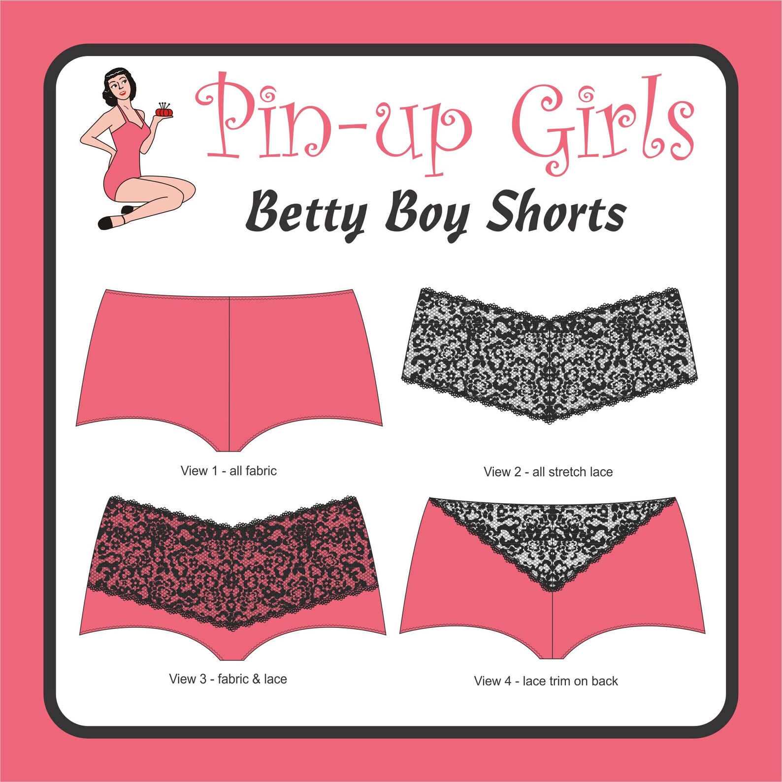 BOY SHORTS PATTERN by Pin up Girls - Etsy