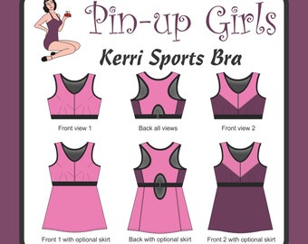 KERRI Sports bra PATTERN  by Pin Up Girls