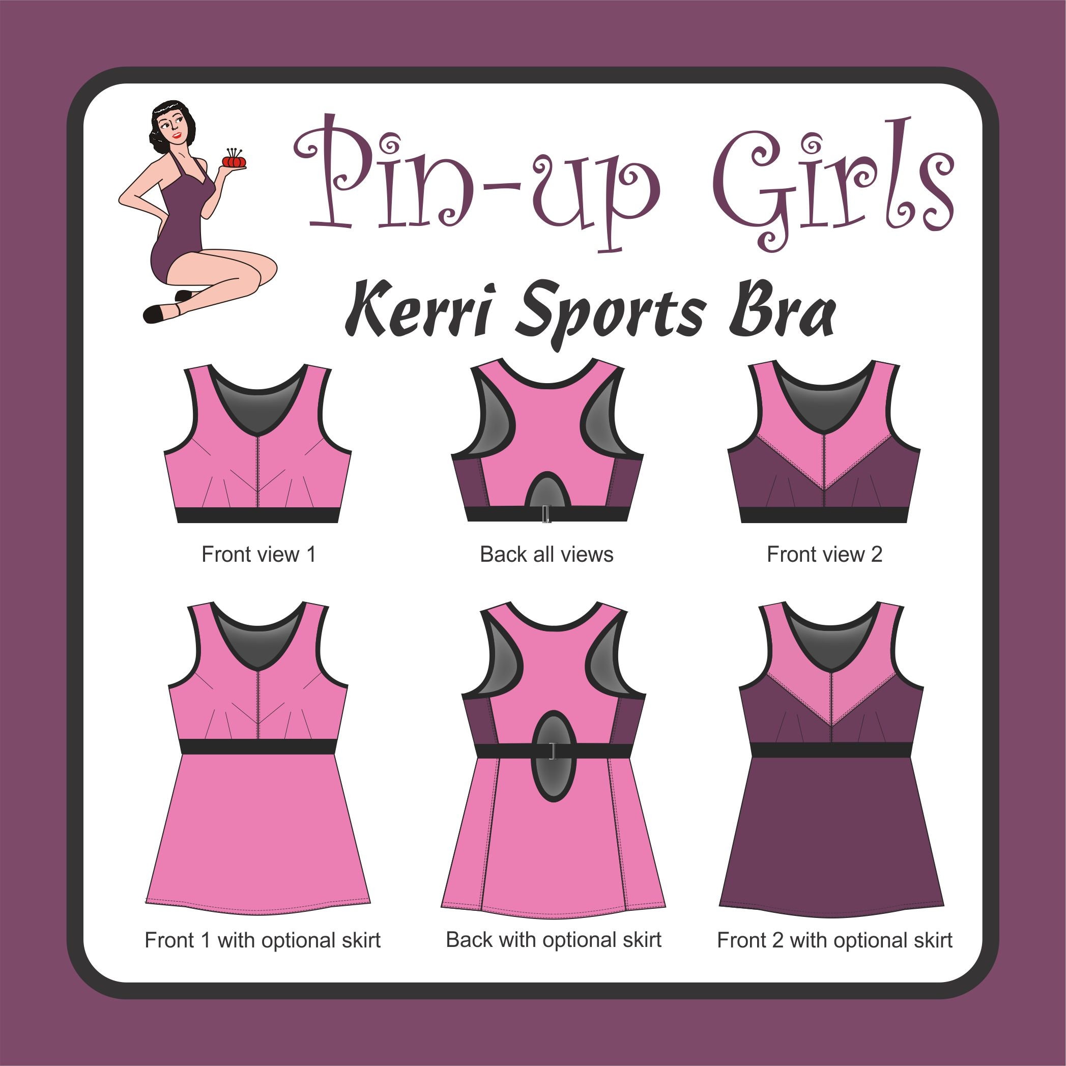 Pin-Up Girls: Alison Sports Bra Pattern from CorsetMakingSupplies.com