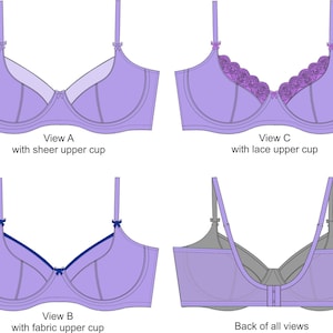 FREJA Bra PATTERN A Pin Up Girls Original Pattern image 3