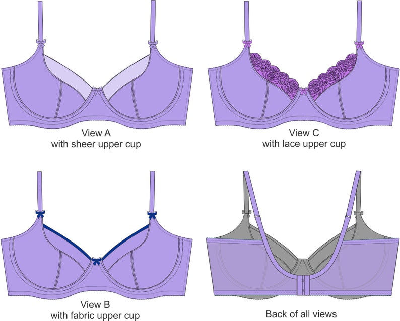 FREJA Bra PATTERN A Pin Up Girls Original Pattern image 3