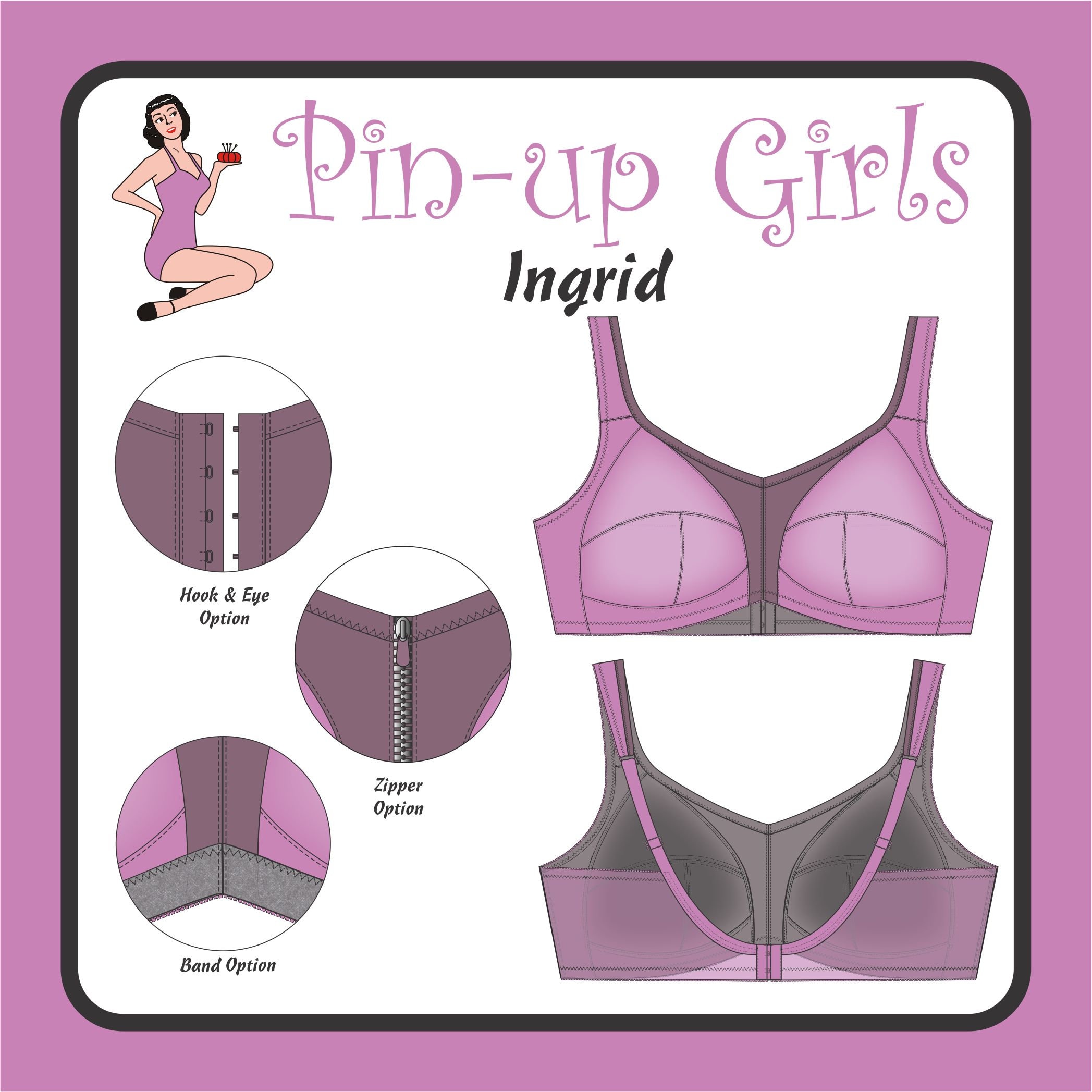 Annika Wireless Bra PDF Sewing Pattern: Wire-free Bra for Low-stretch  Fabrics -  Canada