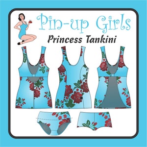 PRINCESS TANKINI PATTERN by Pin Up Girls image 1