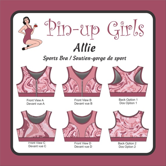 Pin-Up Girls: Alison Sports Bra Pattern