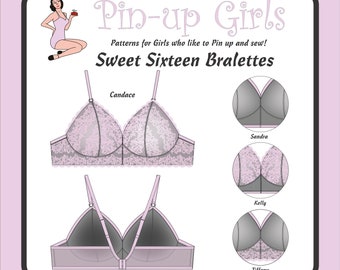 Sweet Sixteen Bralette Collection Pattern  by Pin Up Girls