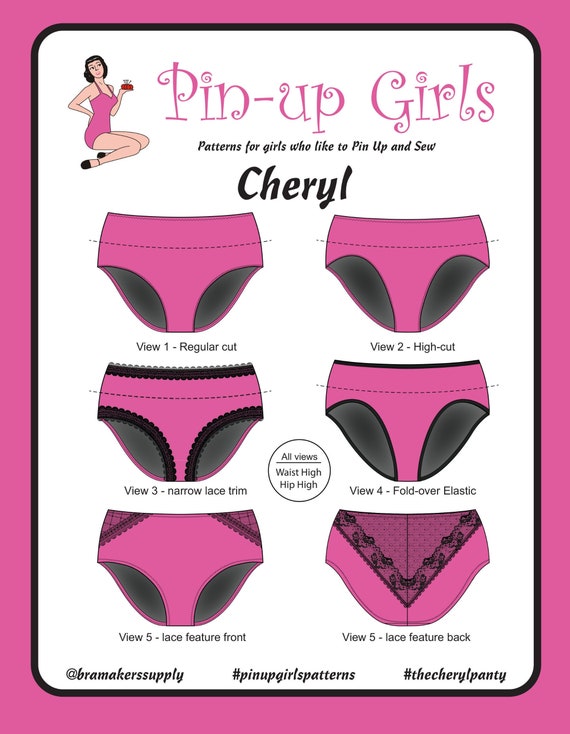 Cheryl Back Seam Panty Pattern by Pin up Girls -  Canada
