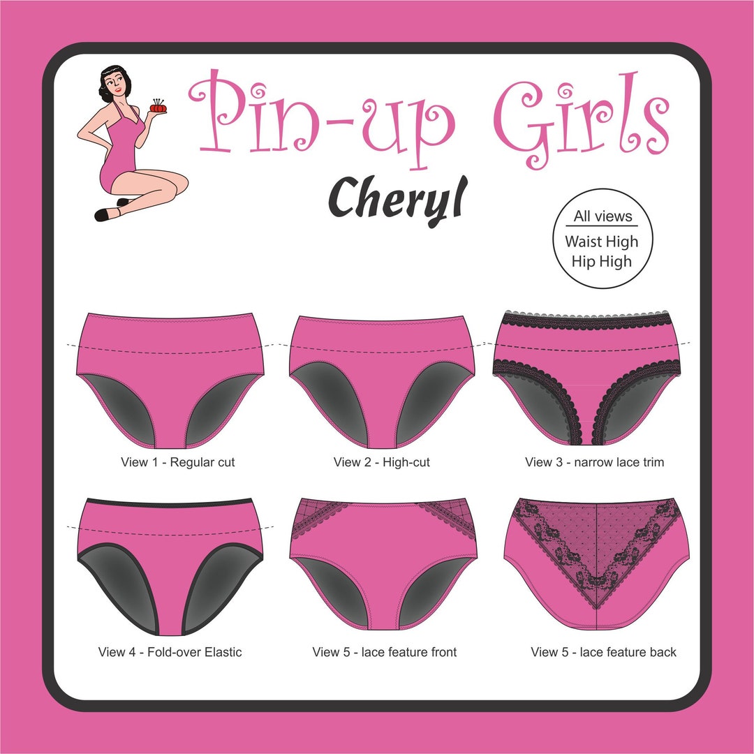 Cheryl Back Seam Panty Pattern by Pin up Girls 