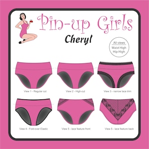 Women's Panties Pattern, Sewing Tutorial, Size XS 5XL, Ruffle Panty,  Pattern Download, Women's Underwear PDF 