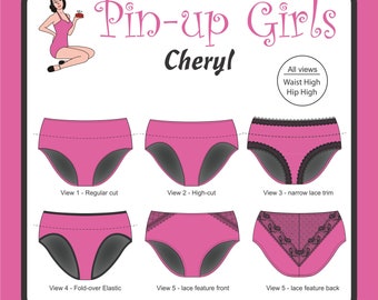 Cheryl Back Seam Panty Pattern  by Pin Up Girls