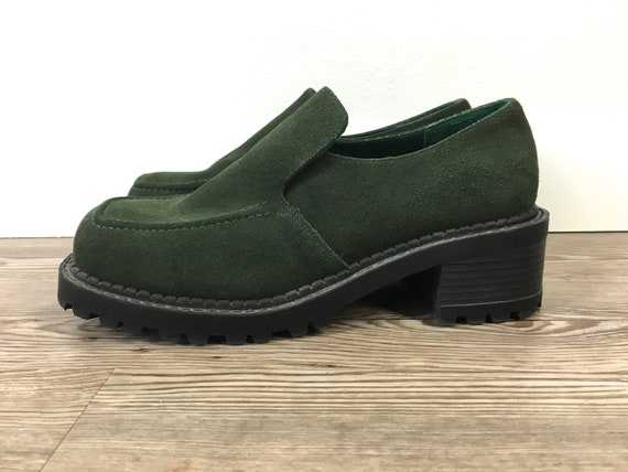 90s platform loafers