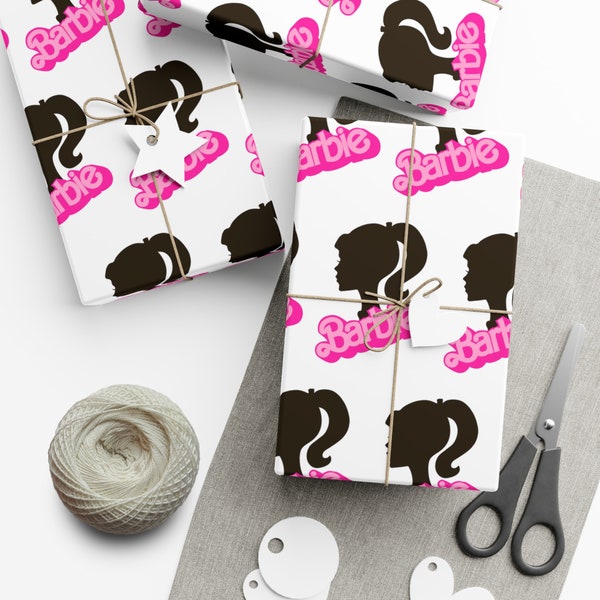 Barbie Birthday Wrapping Paper Etsy