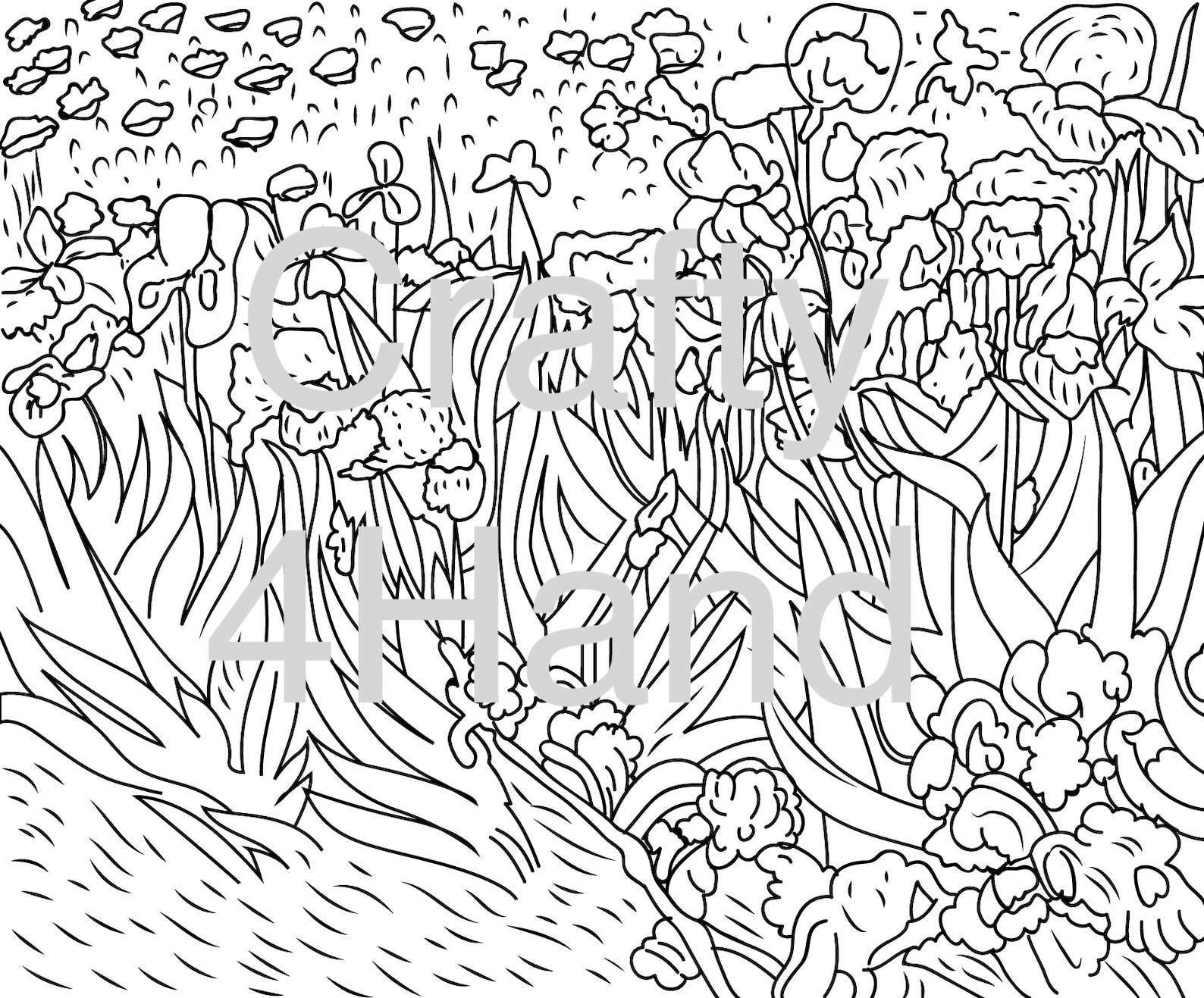 4 Van Gogh Coloring Pages - Etsy