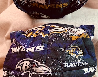 Baltimore Ravens/ Style 2 Distressed- Food Bowl Cozy/ Microwavable