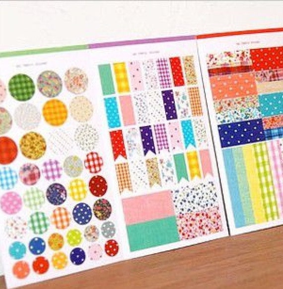 Items similar to Scrapbook and photobook Stickers (set of 4 pcs) on Etsy