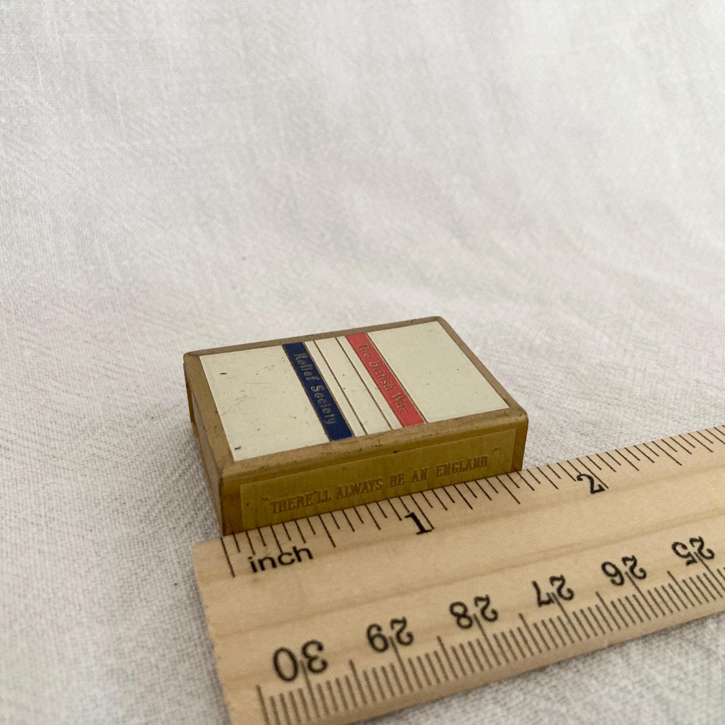 WWII British War Relief Society Matchbox Cover, Vintage Humanitarian ...