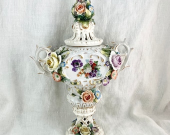 Porcelain Potpourri Urn, Antique Royal Vienna