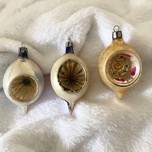 Reflector European Vintage Glass Christmas Ornaments