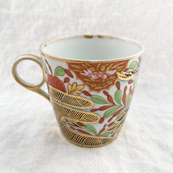 AS IS Early 1800s Chamberlain Worcester Antique Coffee Cup, Finger Pattern  276 - Etsy