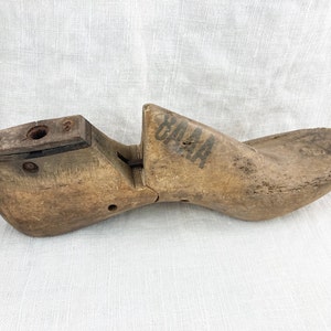 Vintage Shoe Last, Decorative Wooden Mold,