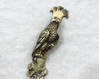 Small Bird Brass Door Knocker, Interior Bathroom Office Study Hardware