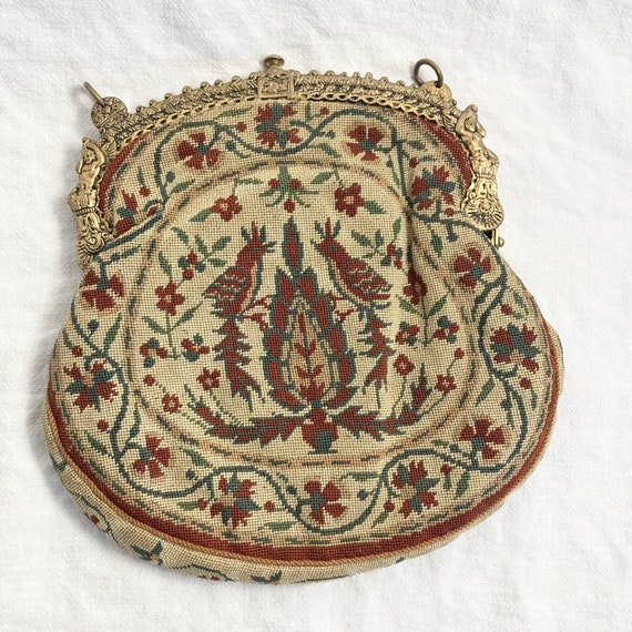 AS IS Vintage Petit Point Purse Evening Bag - image 5