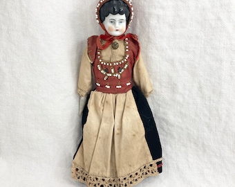 Antique 11" china Head Doll,