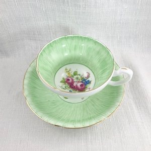 Vintage Floral Teacup, Foley Bone China