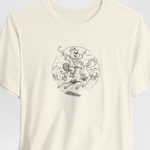 Kanadischer Biber Reitelch T-Shirt - Canada Day T-Shirt, Abenteuer Shirt, Outdoor Geschenk, Ahornsirup & Hockey Vibes
