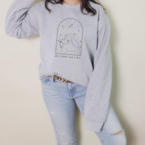 Sudadera unisex con capucha de astrología: carta astral con afirmación positiva, regalo del zodiaco, prenda celestial para amantes de la astrología.