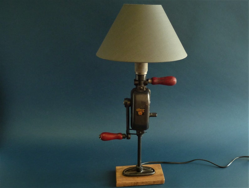 Vintage Hand Drill Lamp Etsy