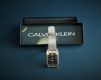Calvin Klein Unisex rectangular watch