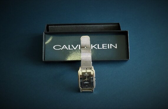 Calvin Klein Unisex rectangular watch