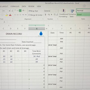 JP Drain Record Form. Post Mastectomy Drain Care, Record JP Drainage ...