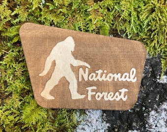 Sasquatch National Forest Magnet | Bigfoot Magnet | National Forest Magnet