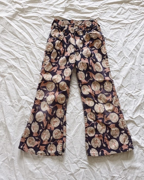 Vintage 1960's Denim / Hillbilly Bell Bottom Jeans