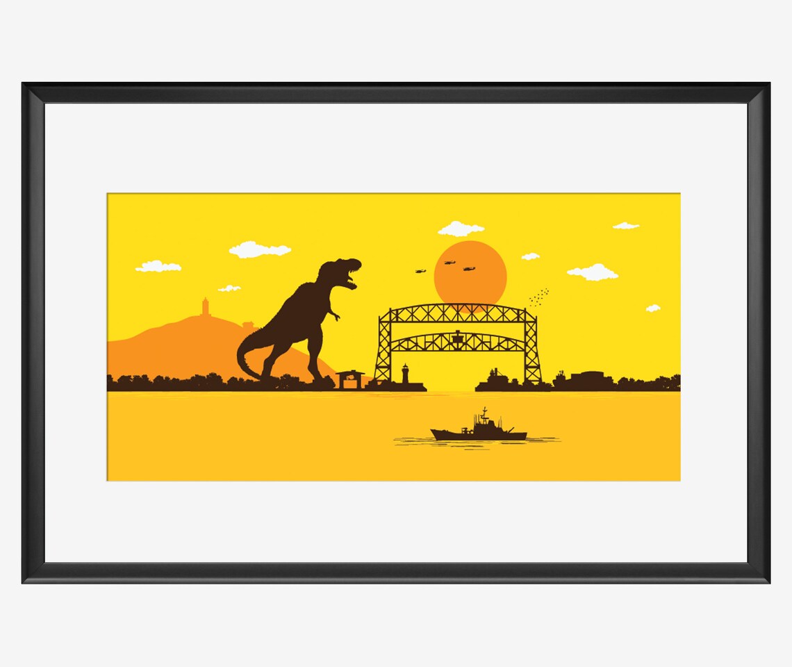 Duluth Skyline Duluth Print Duluth Art Duluth Minnesota Etsy