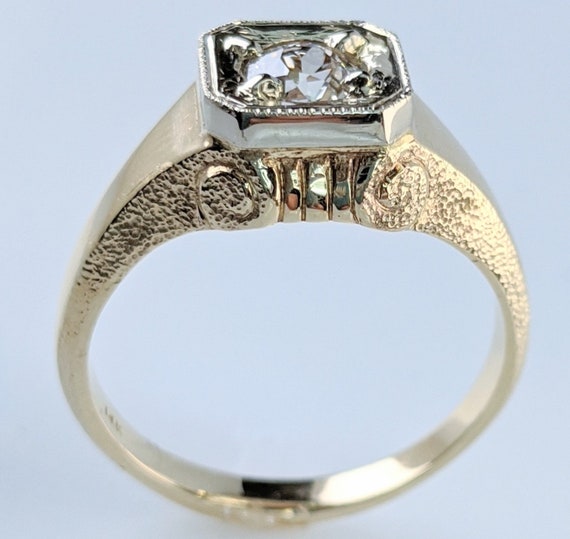 Handcrafted Vintage-Style unisex Roman piller ring