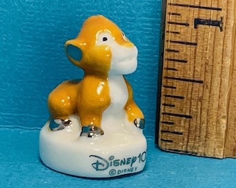 Disney LION KING Baby Cub Simba 100 year Anniversary French Feve Feves Porcelain Collectible Mini Figurines Dollhouse Miniature P8