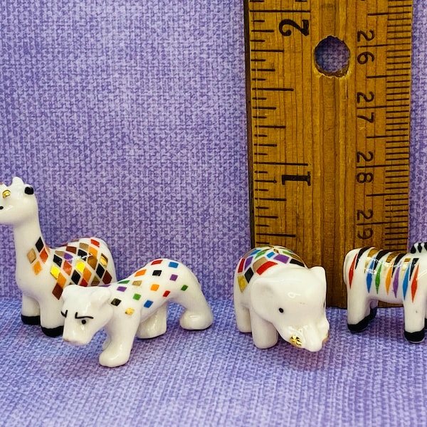 Porcelain Zebra Figurine Etsy