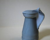 18th Century Silver Lyon Pitcher Silver Pewter Look- French Feve Feves Porcelain Figurines King Cake Baby Dollhouse Charm Miniatures E98