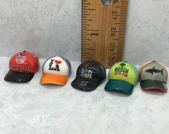 miniature baseball caps