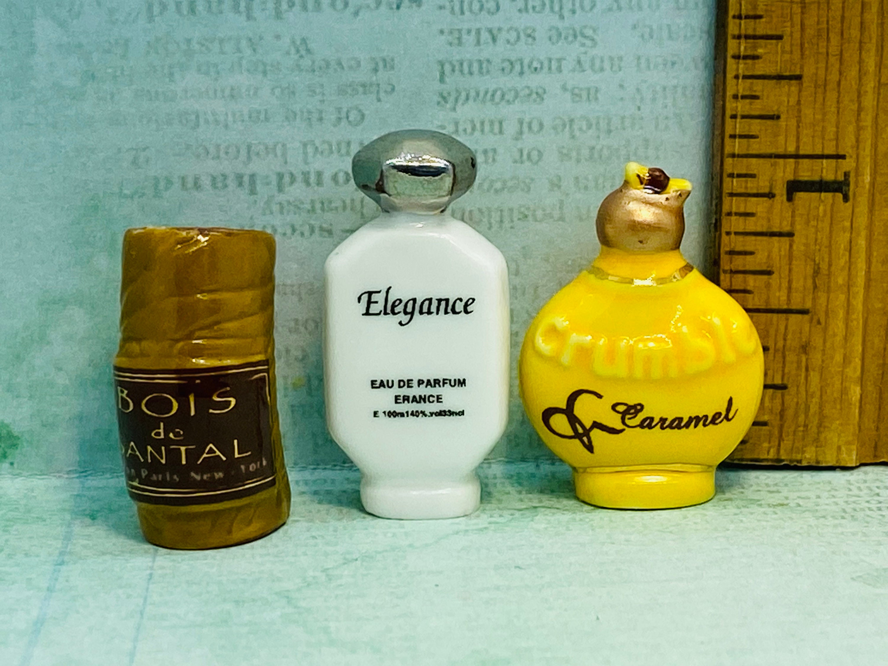 3 Parfümflaschen Kölner Duft Flacon Flacons Parfum French Feve Feves  Figuren Puppenhaus Miniatur EE125 -  Österreich