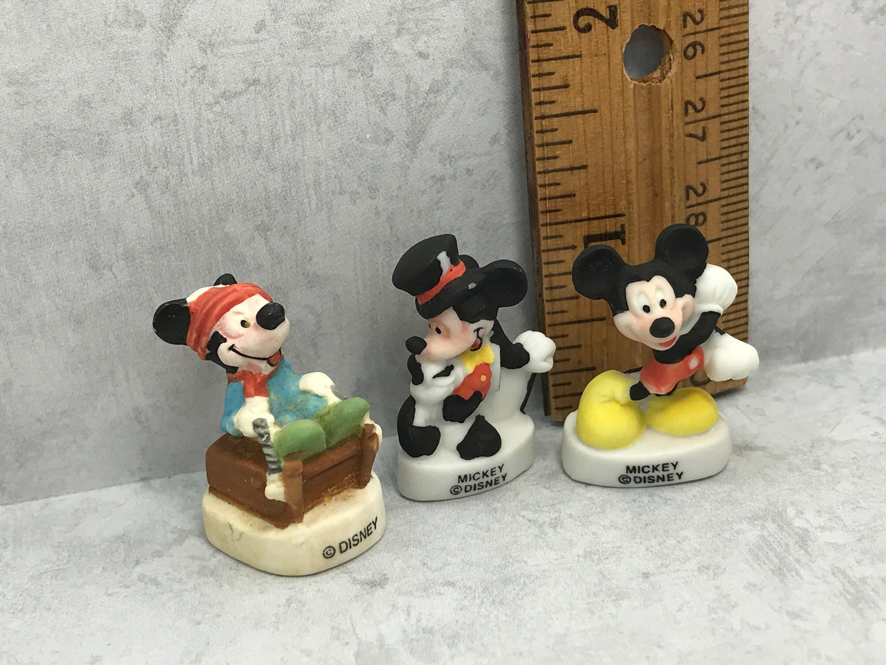 Vintage Miniature Figurine French Feve, Disney Mickey Mouse Figure