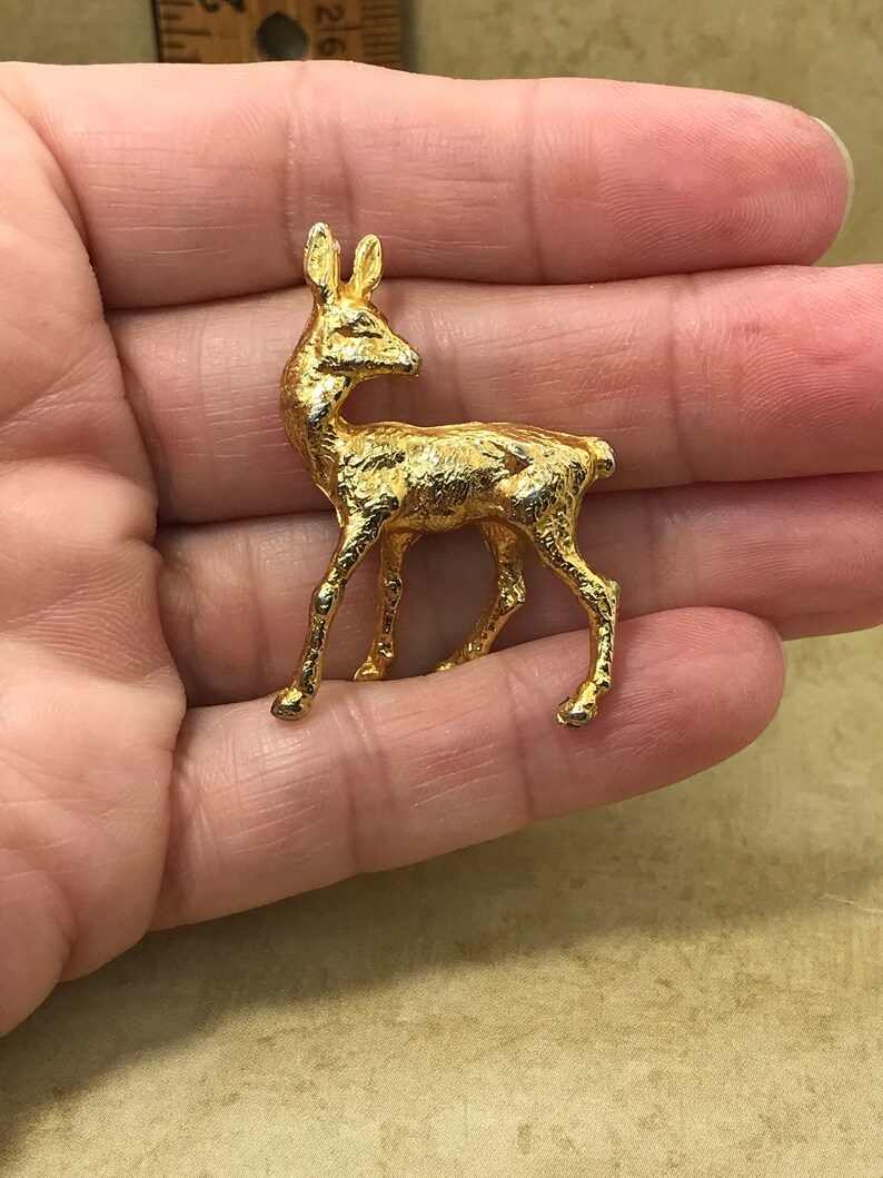 GOLD METAL Animal Miniatures Giraffe Camel Deer Monkey Zoo Etsy